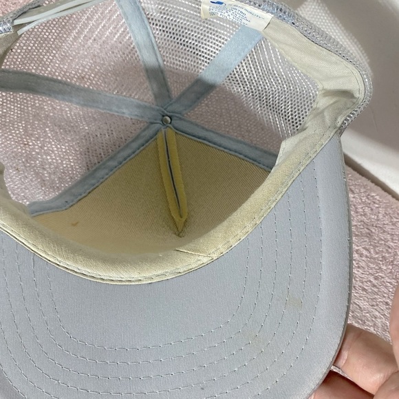 Vintage City Of Edmonton Employees Roadeo Grey Mesh  Back Snap Back Trucker Hat - Picture 8 of 14